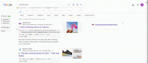 Google scroll feature results